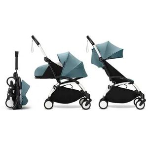 STOKKE - Poussette YOYO 3 Pack 0+ et 6+ Aqua / Cadre Blanc pas cher
