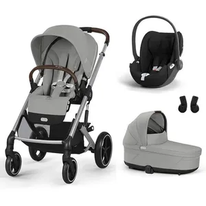 CYBEX - POUSSETTE TRIO Balios S Lux SLV + Nacelle Stone Grey + Cloud T...