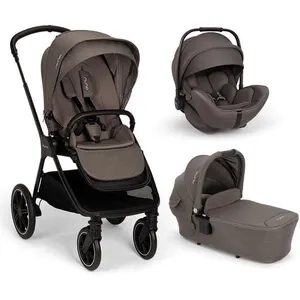 NUNA - Poussette Trio Triv LX + Siège auto Arra Flex + Nacelle Lytl Thunder