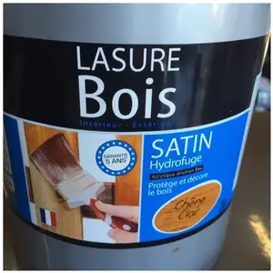 Addict Lasure bois coloris CHENE CLAIR 5 Litres satin hydrofuge pas cher