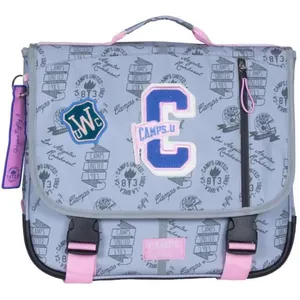 Cartable - CAMPS - Arizona - 38 CM - Gris - 2 Compartiments - Haute Qu... pas cher