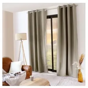 Rideau thermique en microfibre doublée Naturel 135x240 cm pas cher