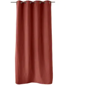 HOME MAISON Rideau thermique doublé Brique 135x240 cm pas cher