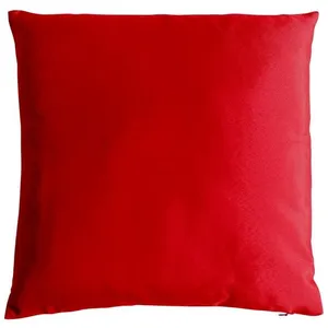 Coussin uni en polyester déhoussable Rouge 40x40 cm pas cher