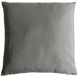 Coussin uni en polyester déhoussable Gris clair 40x40 cm pas cher