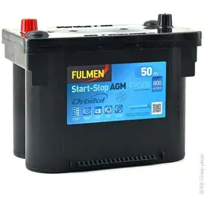 Batterie voiture Start-Stop agm FK508 12V 50Ah 800A - Fulmen pas cher