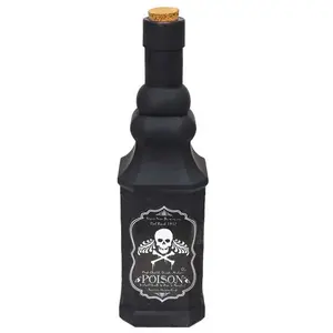 CHAKS BOUTEILLE VERRE NOIRE HALLOWEEN 24 CM Noir- DECORS DE TABLE HALLOWEEN pas cher