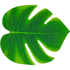 CHAKS - 4 Groene tropische bladeren 21 x 18 cm pas cher