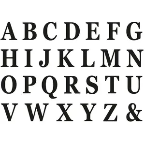 Comparateur de prix : CHAKS 48 Lettres adhésives noires 13,5 cm - Noir
