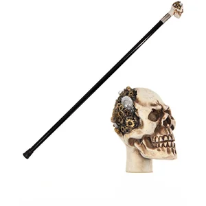 CHAKS - Steampunk Schedel Metalen Wandelstok 93cmVendu parbol