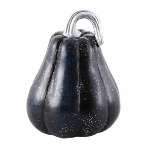 Zwart-blauwe glitterharspompoen 12x15,8 cm pas cher