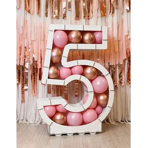 Comparateur de prix : CHAKS - Witte cijferstructuur voor ballonnen 64 cm van karton om te vu...