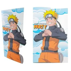 Comparateur de prix : 8 CARTONS D'INVITATION NARUTO SHIPPUDEN 16X10CM