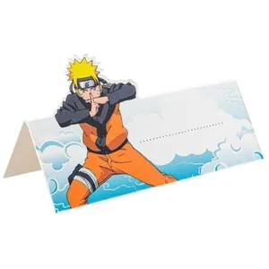 Chaks 12810-NA, Sachet de 8 Marque-places carton 6x8cm Naruto ® pas cher