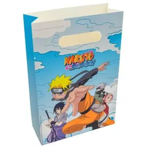 CHAKS 1 Lot de 4 Sachets Naruto pour cadeaux ou bonbons pour fête anniversaire REF/12811-NA