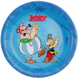 Chaks 12802-AX, Paquet de 8 Assiettes en carton 23cm Astérix ® pas cher