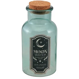 CHAKS FLACON VERRE POTION EAU DE LUNE 6.5X13.5CM VERT- DECORS DE TABLE HALLOWEEN pas cher