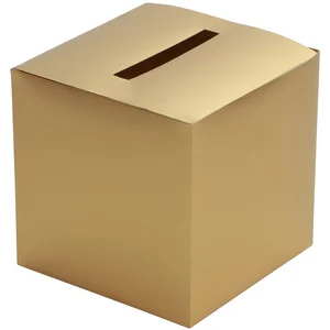 Chaks Enveloppendoos - goud - bruiloft - papier - 23 x 23 cm - envelop cadeau doos pas cher