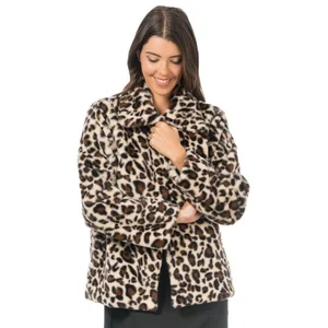 Jasje voor dames in luipaardlook pas cher