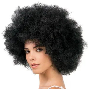 Chaks PERRUQUE AFRO JACKSON CHEVEUX CRÉPUS NOIR ADULTE pas cher
