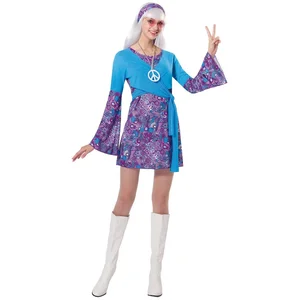 CHAKS Modieuze Blauwe Hippie Lune - Vrouw pas cher