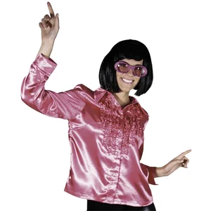 SANS Chemise disco femme rose à paillettes - taille 38 pas cher