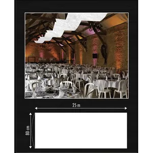 SMIFFY´S TENTURE 80CM*25M - BLANC Blanc pas cher
