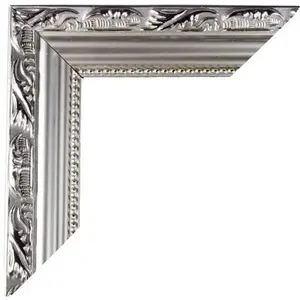 CADRE BOIS ARGENT MOULURE 57 X 67 CM Argent pas cher