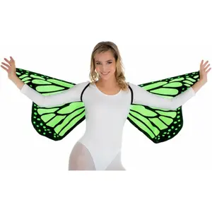 Chaks Vlinder vleugels - groen - voor volwassenen - Carnavalskleding/a... pas cher