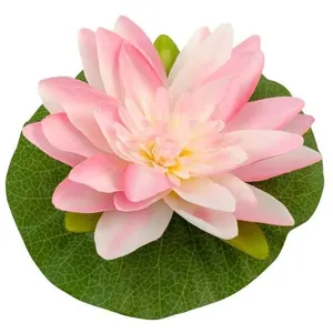 Fleur artificielle - NO NAME - Lotus rose - 22 cm - Atmosphère apaisante - Élégance chic pas cher