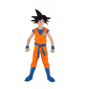 Comparateur de prix : DÉGUISEMENT SANGOKU GARÇON 5/6 ANS Orange Cuivre Mandarine
