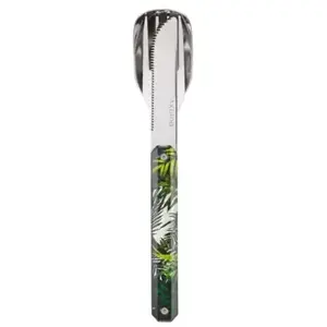 Comparateur de prix : Akinod Campingbestek Jungle 18 X 3,3 Cm Rvs Zilver/groen 3-delig
