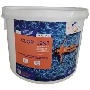 POOLSTYLE Chlore lent en galet 4kg galet de 250g - SCP EUROPE 20 pas cher
