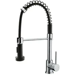 ESSEBAGNO Robinet mitigeur de cuisine Plimo - Avec douchette - Noir et...Vendu parcdiscount