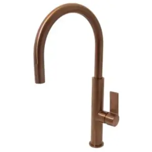 Robinetterie Cuisine Reflet mitigeur évier cuivre brossé Essebagno pas cher
