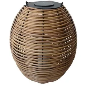 Lanterne tressée solaire H59 cm Alicia Mundus pas cher