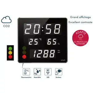 Comparateur de prix : Moniteur d'air Orium Horloge Quaelis 18 Mesureur de CO2