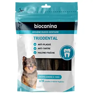 Biocanina Triodental Small Dogs 15 Groentereepjes pas cher