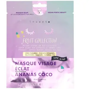 Inuwet Masque Bio Cellulose Fruit Collection Eclat Ananas Radiance 30ml pas cher
