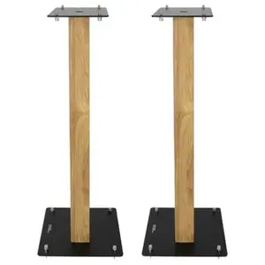 Pieds d'enceintes Enova Hifi Majesty 80 Noir et Bois vendus par paireVendu parfnac-be