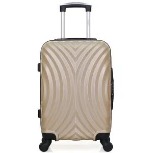 Valise Cabine LAGOS 55 cm 4 Roues - beige - HERO 55x35x21cm pas cher