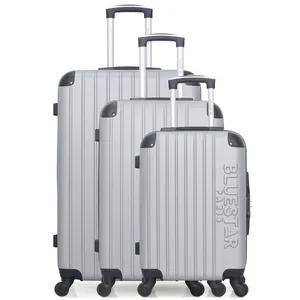 Set de 3 valises - BLUESTAR - BUCAREST - 4 roues - Gris pas cher