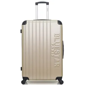 Valise - BLUESTAR - BUCAREST - Grand format - 75 cm - 4 roues - ABS - Beige pas cher