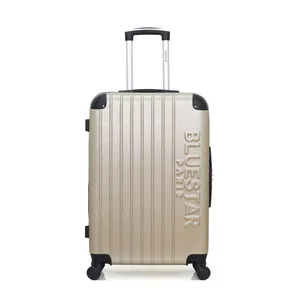 Valise - BLUESTAR - BUCAREST - 4 roues - 65 cm - Beige pas cher