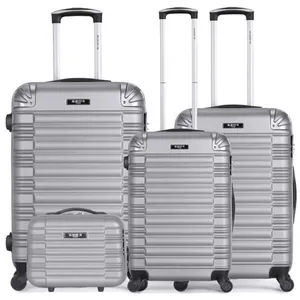 SWISS KOPPER Set de 4 valises - BLUESTAR - LIMA-C - 4 roues - GrisVendu parcdiscount