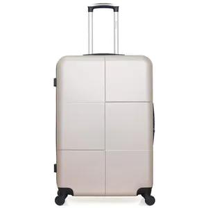 HERO - Valise Grand Format CORONADO 75 cm 4 Roues - beige pas cher