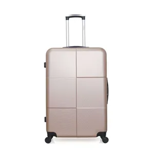 Valise - HERO - CORONADO - Grand format - 4 roues - 75 cm - Rose doré pas cher