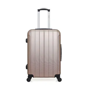 Valise rigide HERO FOGO - 65 cm - Rose doré - 4 roues multidirectionnelles - Cadenas à clé pas cher