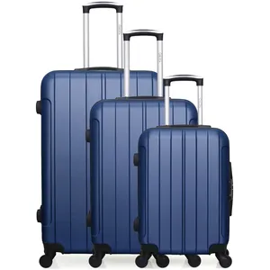 Comparateur de prix : SWISS KOPPER Set de 3 valises - HERO - FOGO - 4 roues - Marine