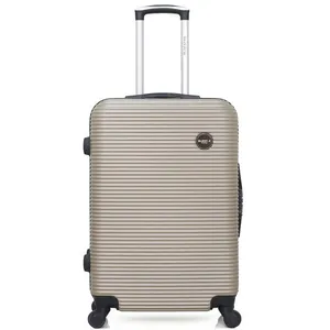 Valise - BLUESTAR - LONDON - Weekend - 4 roues - 65 cm - Beige pas cher